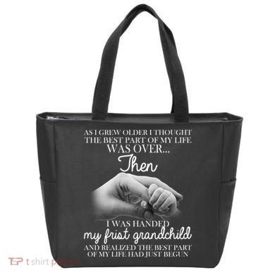 Life Just Begun With My First Grandchild Tote Bag