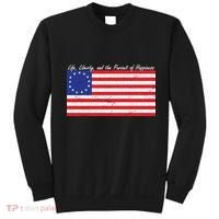 Life Liberty And The Pursuit Of Happiness Flag Sweatshirt thumb 0