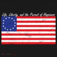 Life Liberty And The Pursuit Of Happiness Flag Button thumb 1