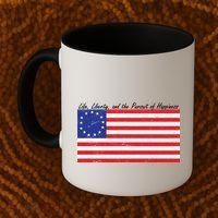 Life Liberty And The Pursuit Of Happiness Flag Coffee Mug thumb 2
