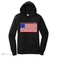 Life Liberty And The Pursuit Of Happiness Flag Women's Hoodie thumb 0