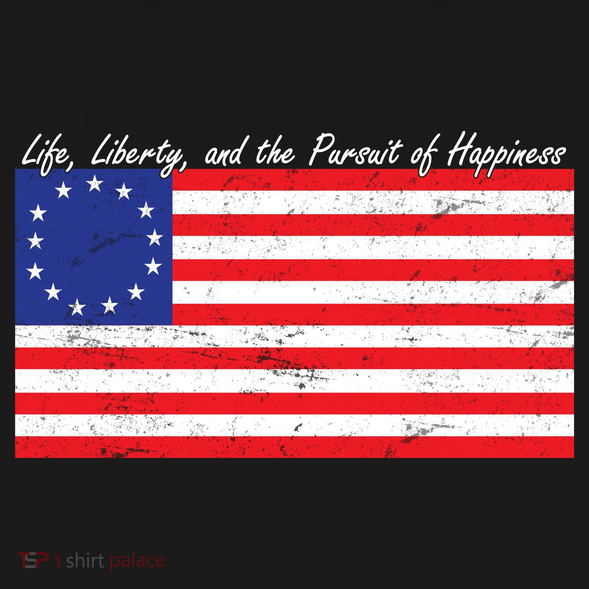 Life Liberty And The Pursuit Of Happiness Flag Ornament