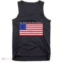 Life Liberty And The Pursuit Of Happiness Flag Tank Top thumb 0