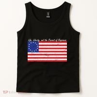 Life Liberty And The Pursuit Of Happiness Flag Tank Top thumb 2