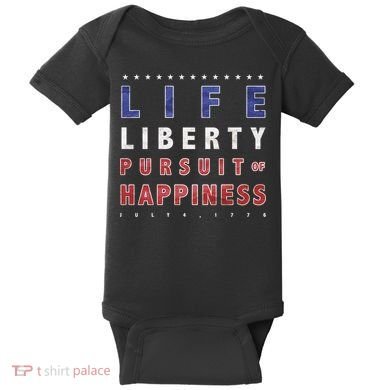 Life Liberty Pursuit Of Happiness Baby Bodysuit