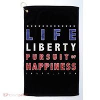 Life Liberty Pursuit Of Happiness Golf Towel thumb 0