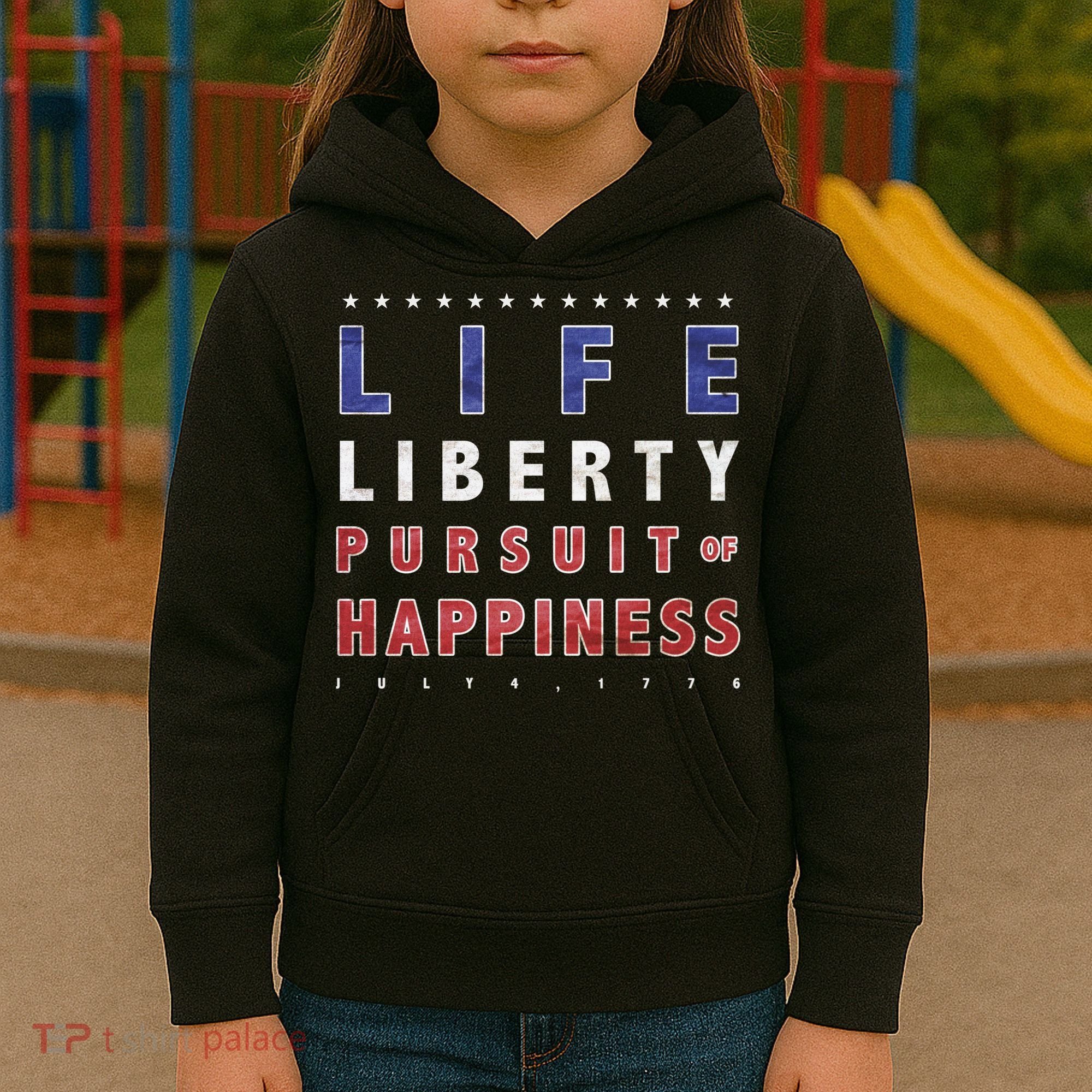 Life Liberty Pursuit Of Happiness Kids Hoodie