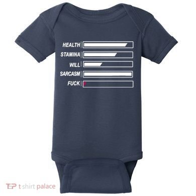 Life Status Bar Baby Bodysuit