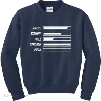 Life Status Bar Kids Sweatshirt