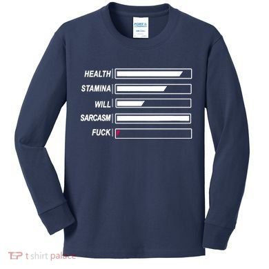 Life Status Bar Kids Long Sleeve Shirt