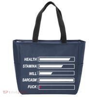 Life Status Bar Tote Bag thumb 0