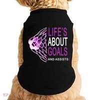 Life's About Goals And Assist Soccer Quote Doggie Tank thumb 0