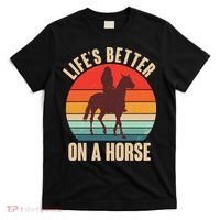 Life's Better On A Horse Cowgirl Vintage T-Shirt thumb 0