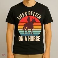 Life's Better On A Horse Cowgirl Vintage T-Shirt thumb 3