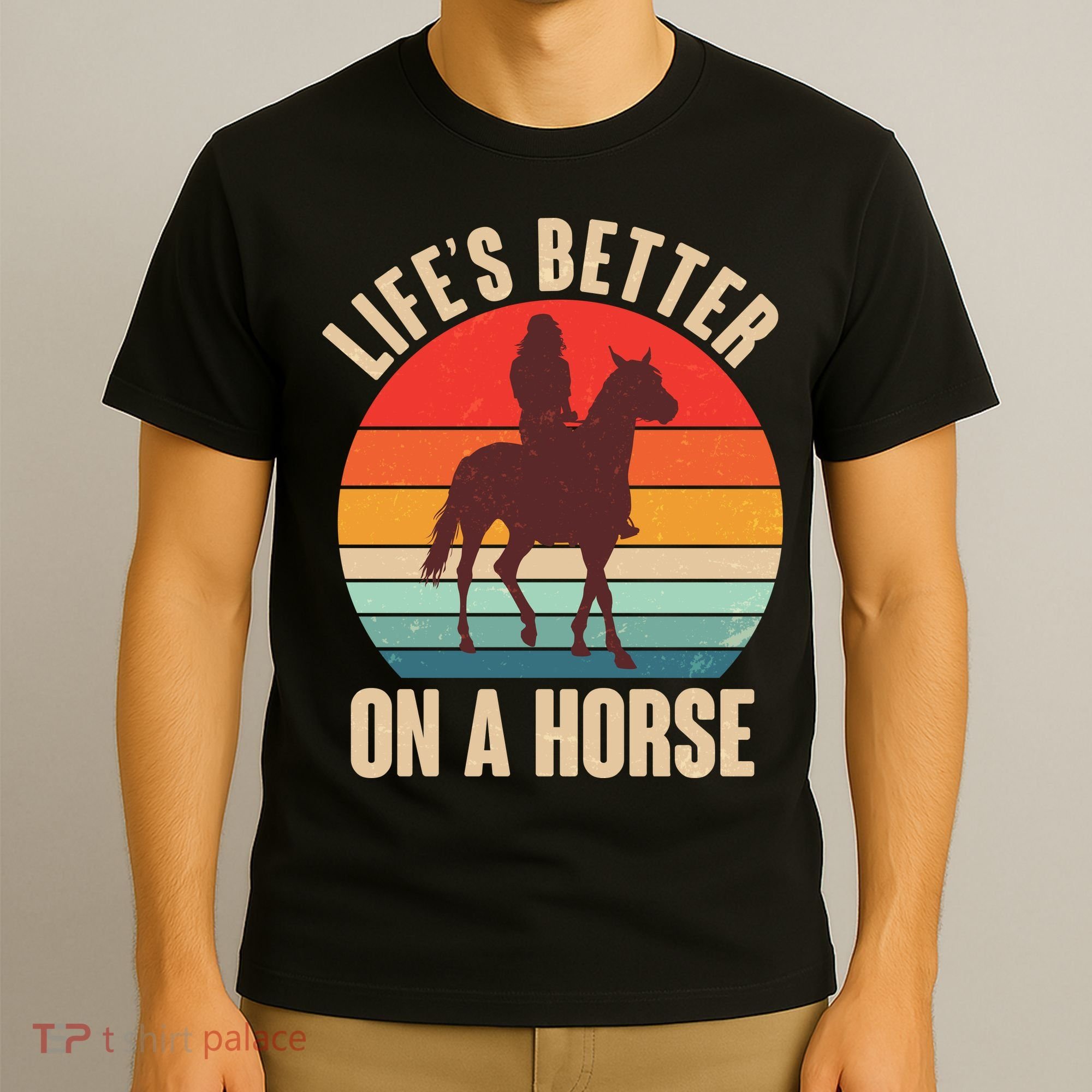 Life's Better On A Horse Cowgirl Vintage T-Shirt