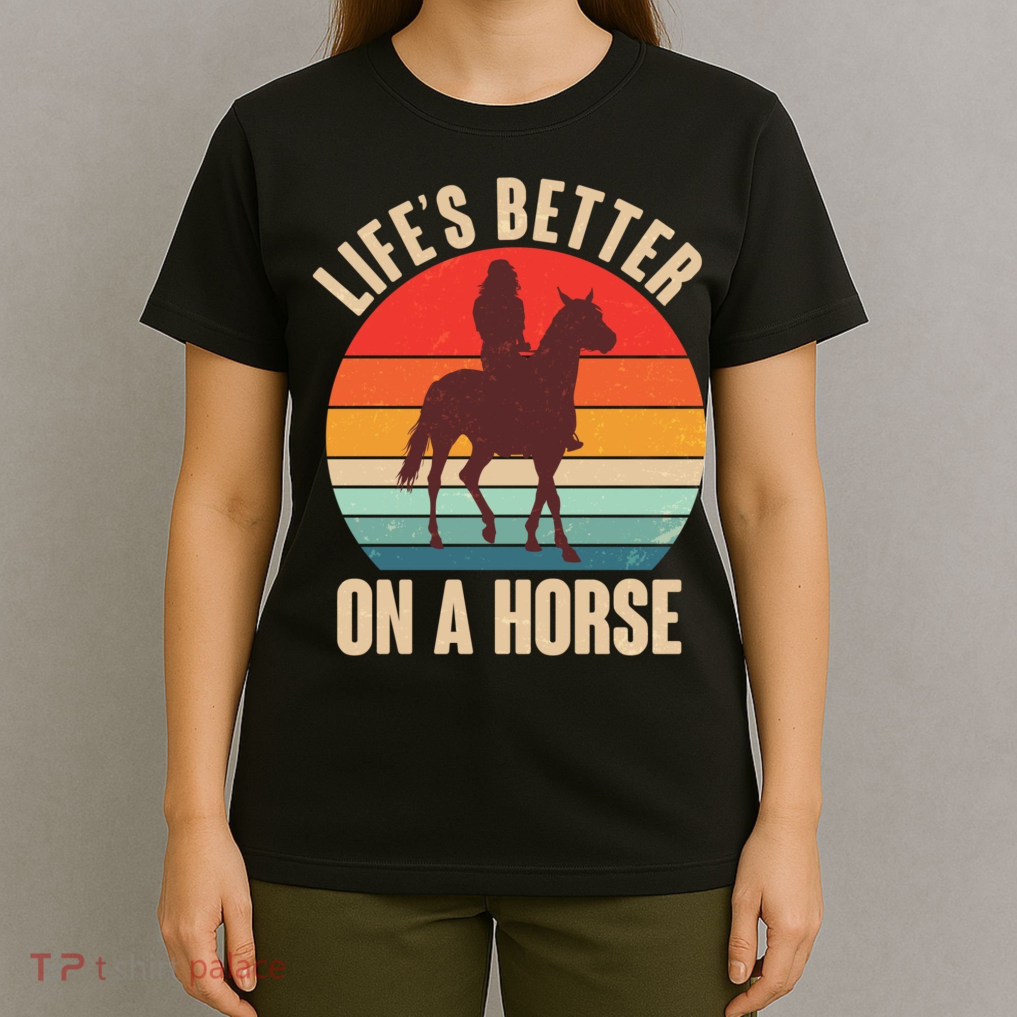 Life's Better On A Horse Cowgirl Vintage T-Shirt