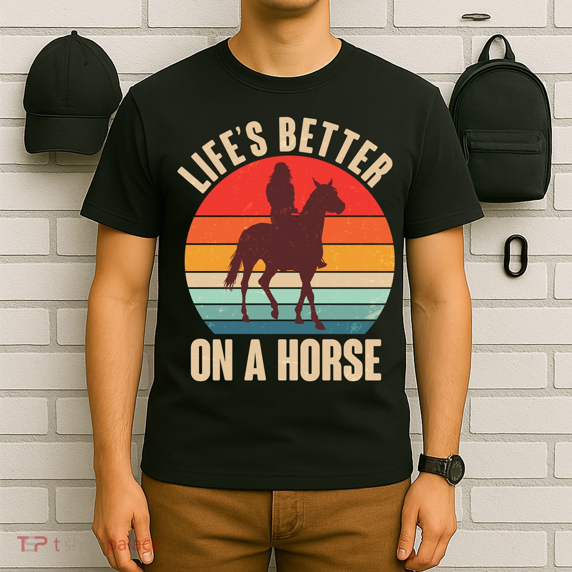 Life's Better On A Horse Cowgirl Vintage T-Shirt