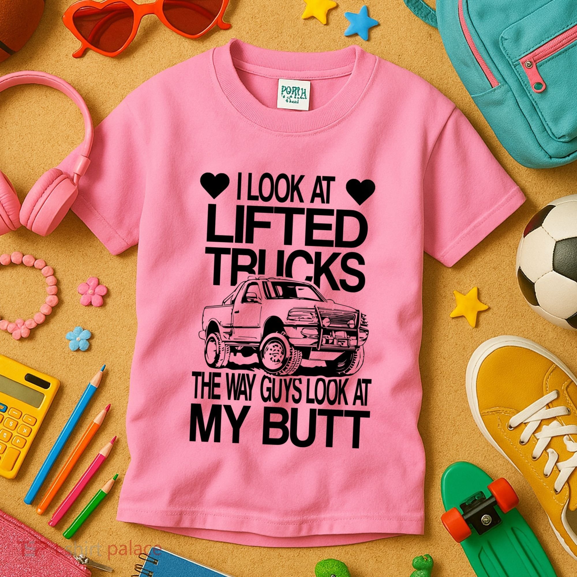 Lifted Truck Kids T-Shirt