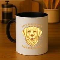 Life Is Golden Dog Coffee Mug thumb 4