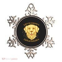 Life Is Golden Dog Ornament thumb 0