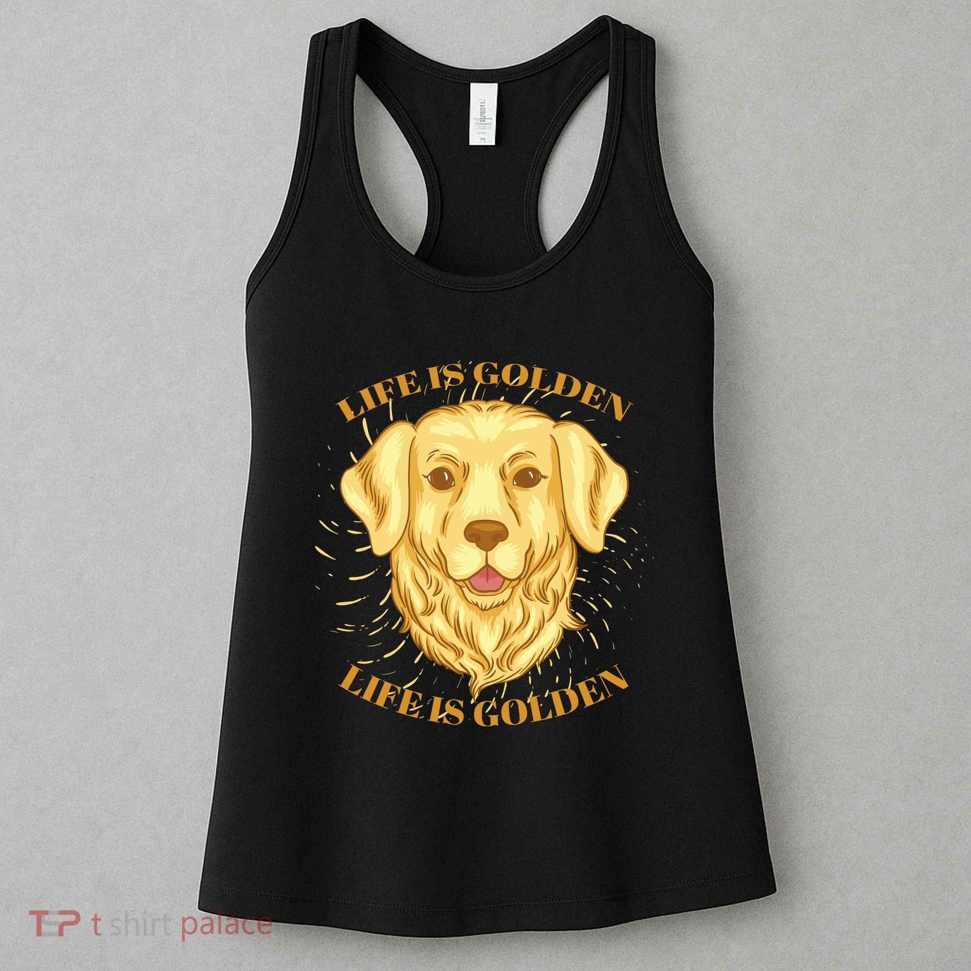 Life Is Golden Dog Women's Tank Top