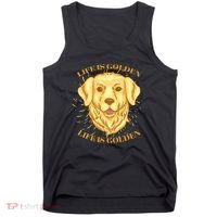 Life Is Golden Dog Tank Top thumb 0