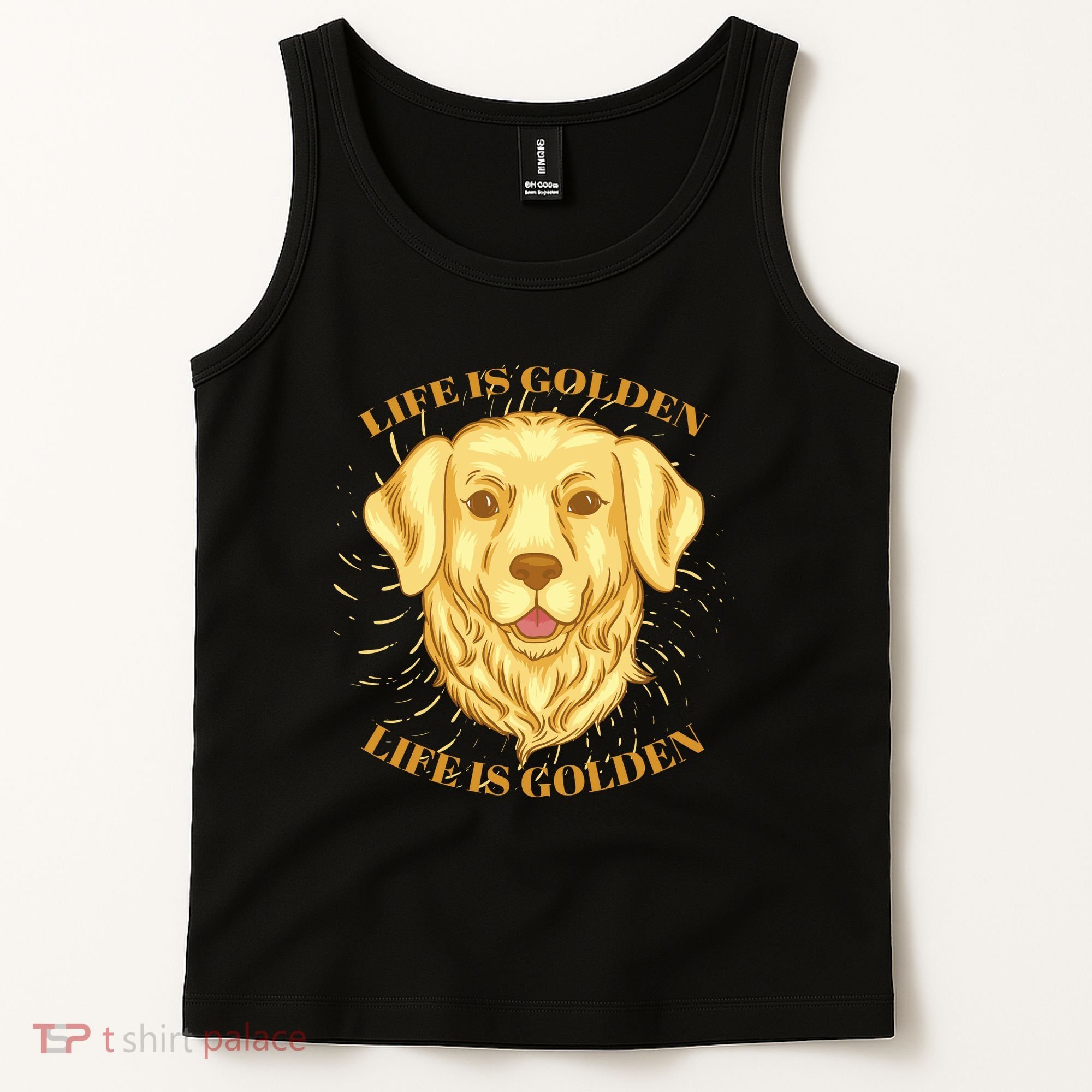 Life Is Golden Dog Tank Top