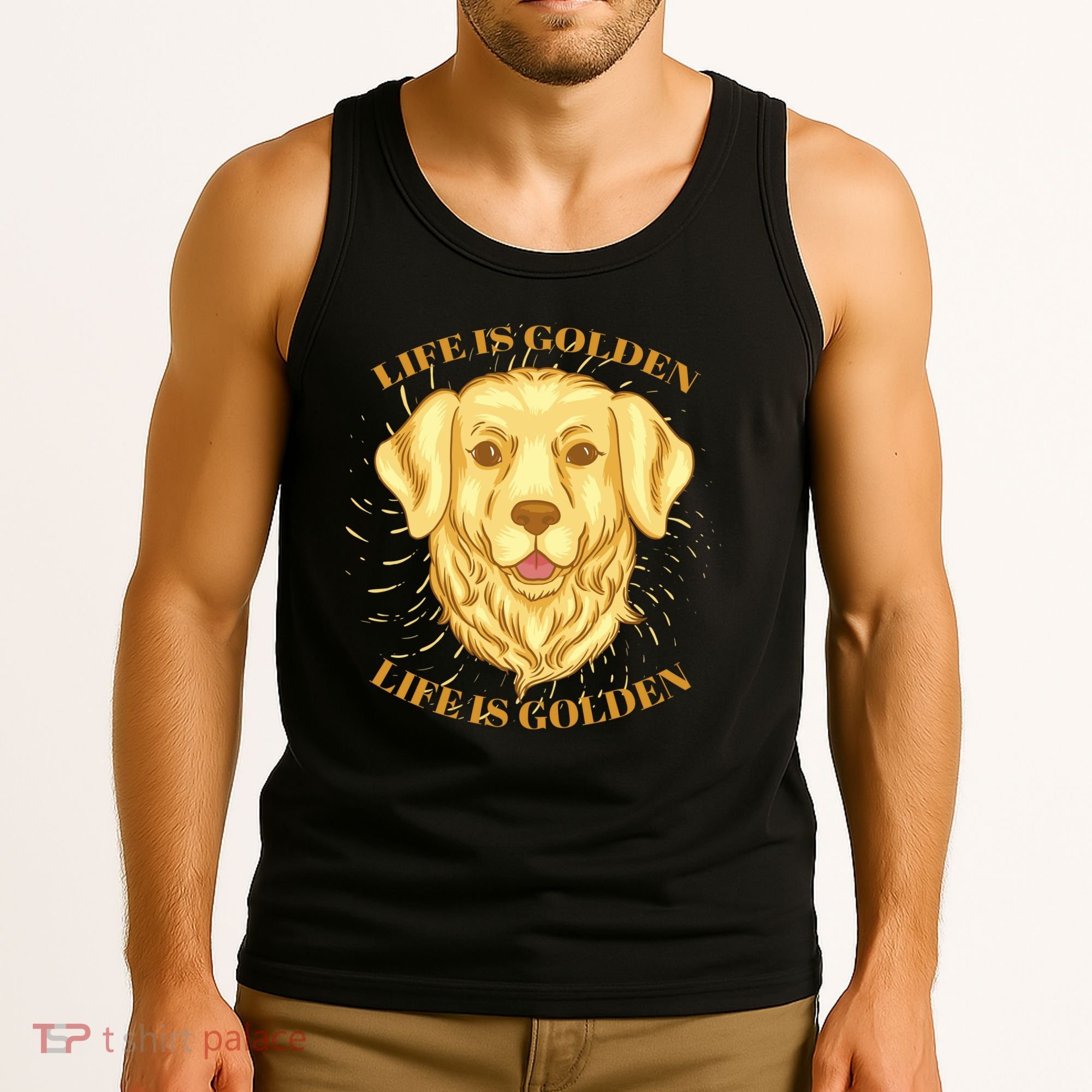 Life Is Golden Dog Tank Top