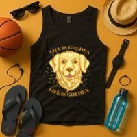 Life Is Golden Dog Tank Top thumb 4
