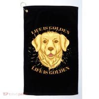 Life Is Golden Dog Golf Towel thumb 0