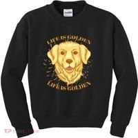 Life Is Golden Dog Kids Sweatshirt thumb 0