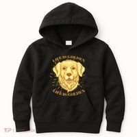Life Is Golden Dog Kids Hoodie thumb 0