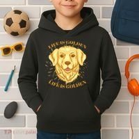 Life Is Golden Dog Kids Hoodie thumb 2