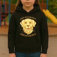 Life Is Golden Dog Kids Hoodie thumb 3