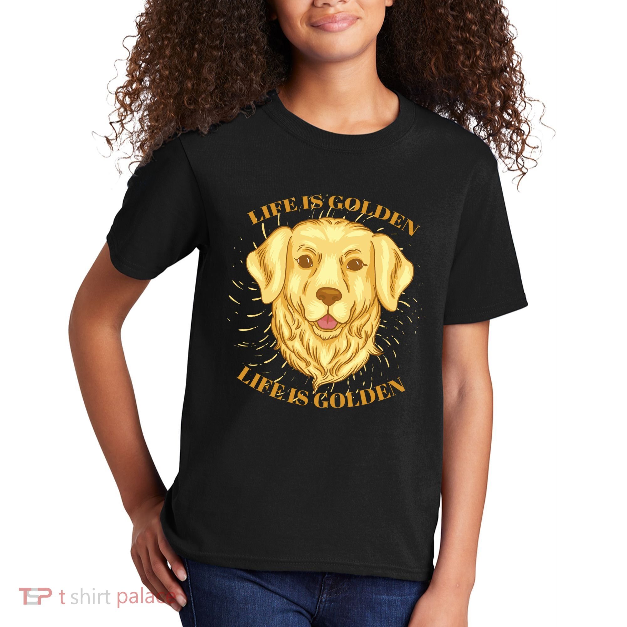 Life Is Golden Dog Kids T-Shirt