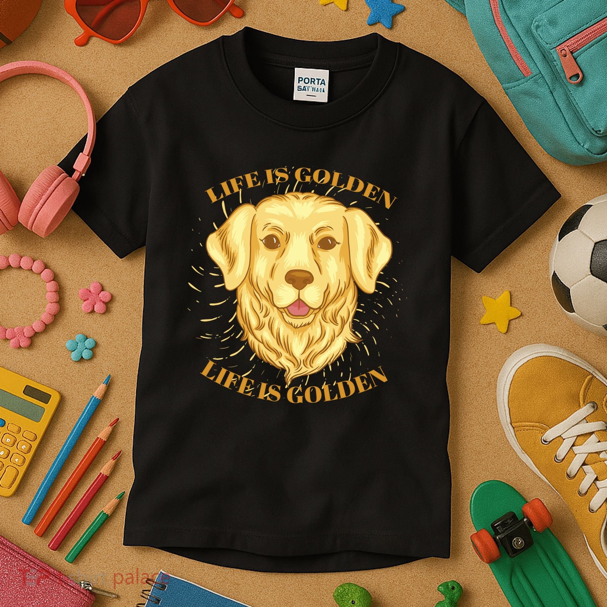 Life Is Golden Dog Kids T-Shirt