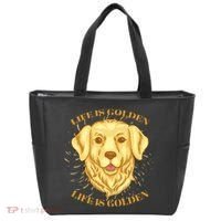Life Is Golden Dog Tote Bag thumb 0