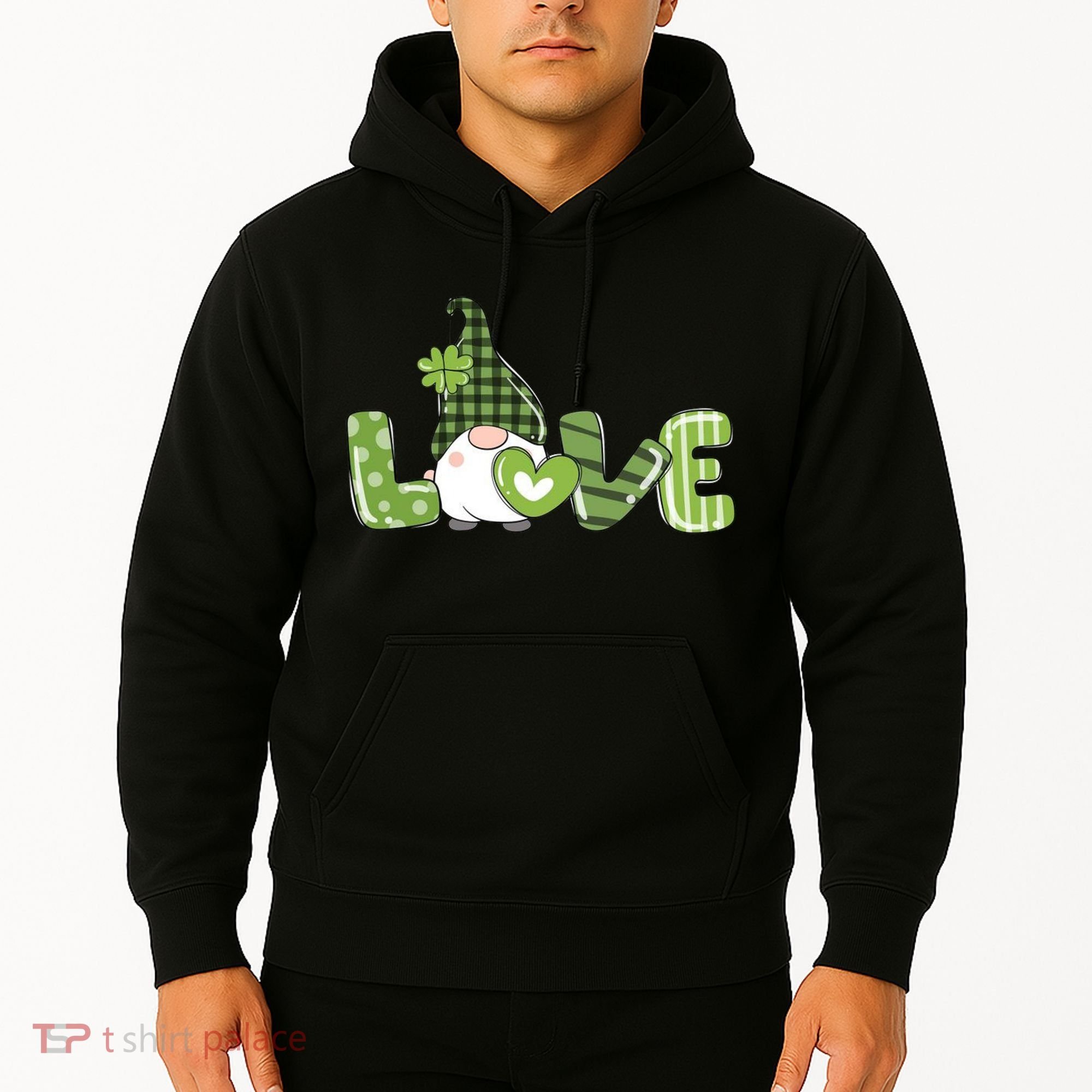 Love Irish Gnome Cute St Patricks Day Hoodie