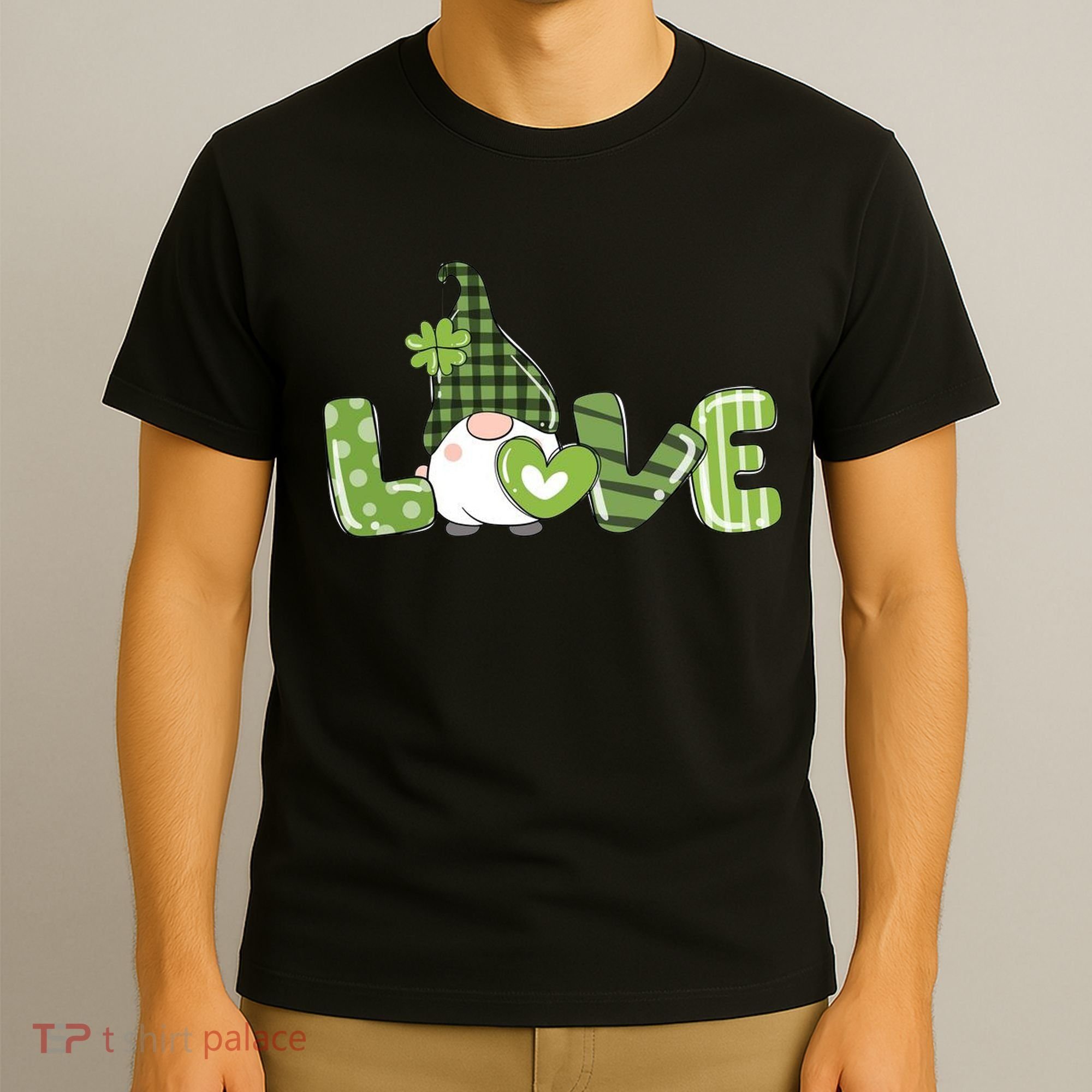 Love Irish Gnome Cute St Patricks Day T-Shirt