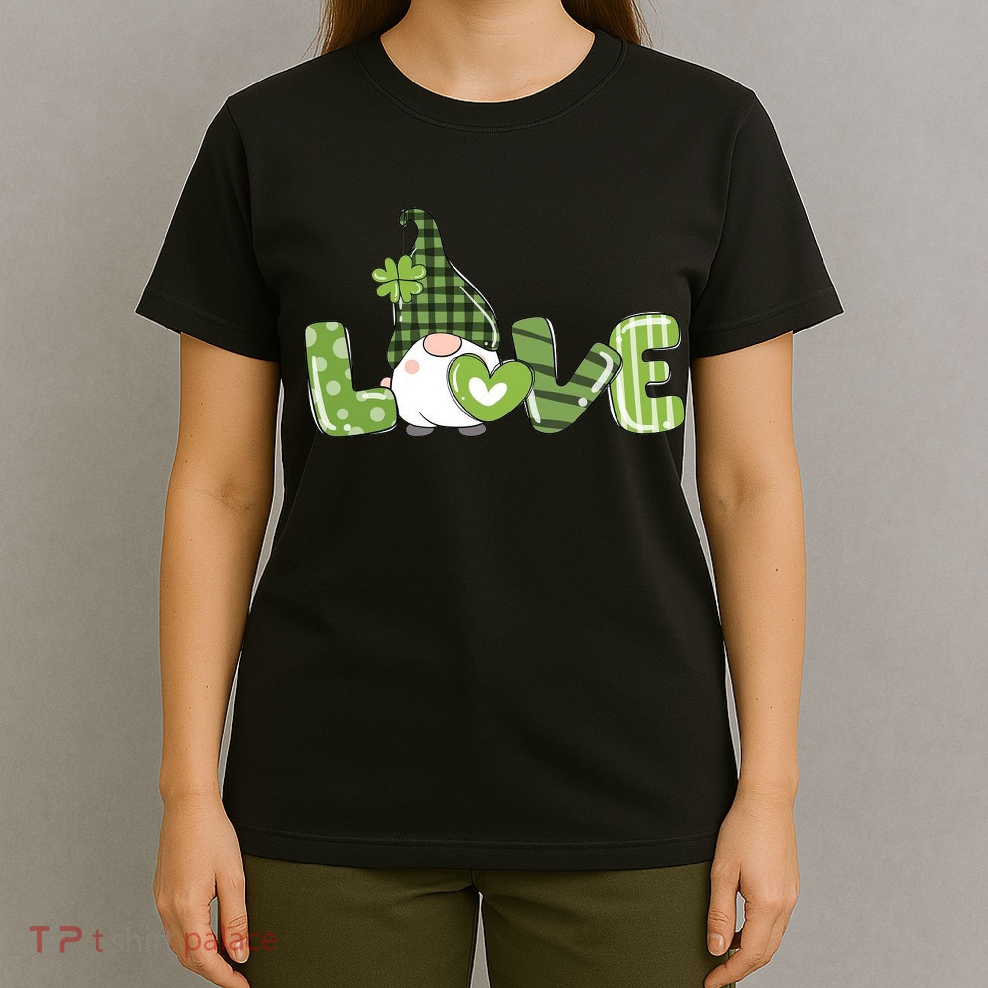 Love Irish Gnome Cute St Patricks Day T-Shirt