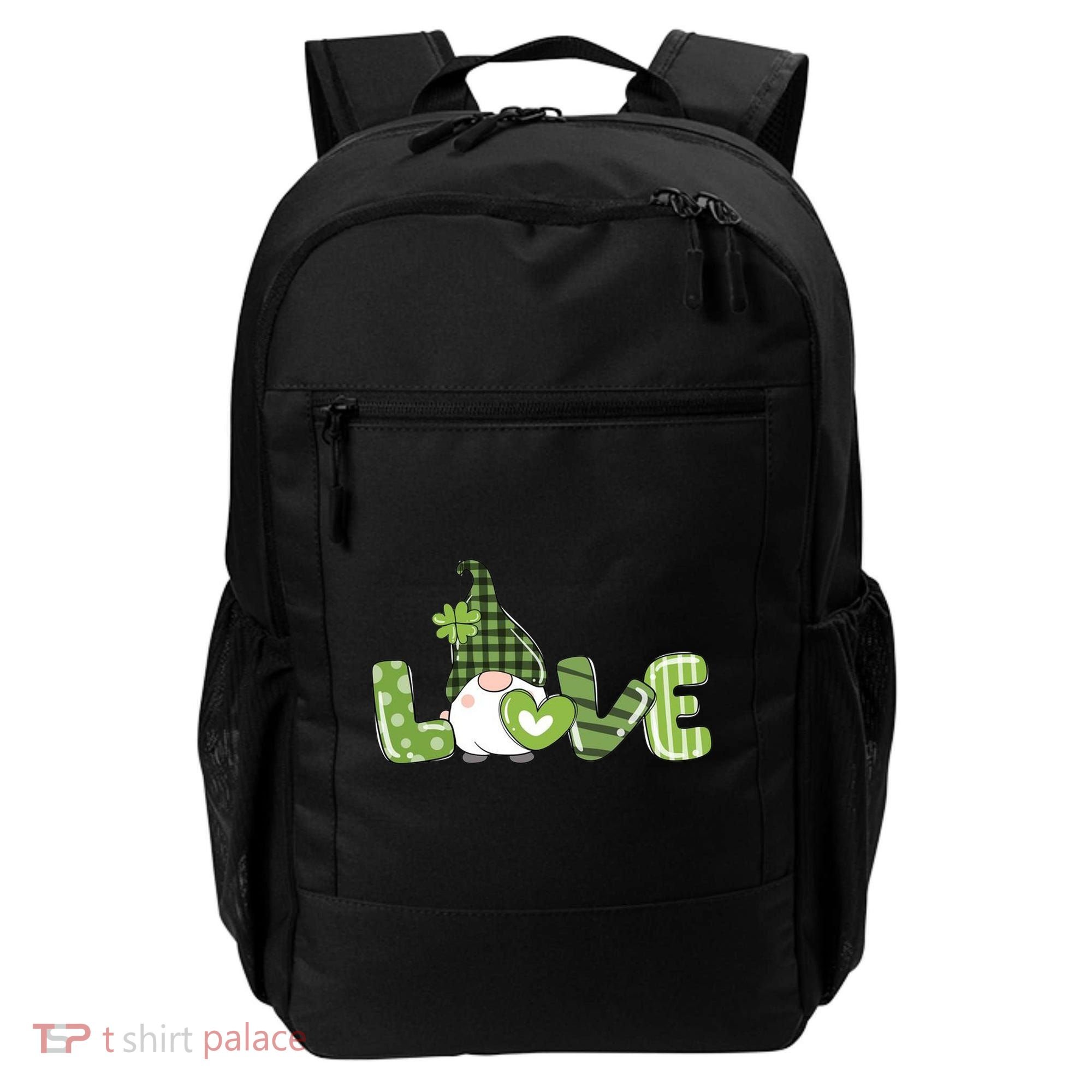 Love Irish Gnome Cute St Patricks Day Backpack