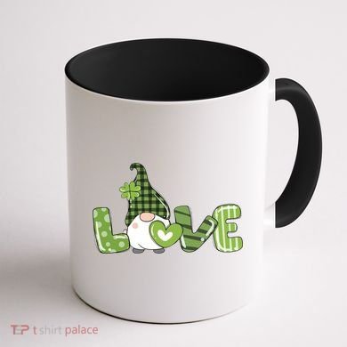 Love Irish Gnome Cute St Patricks Day Coffee Mug back