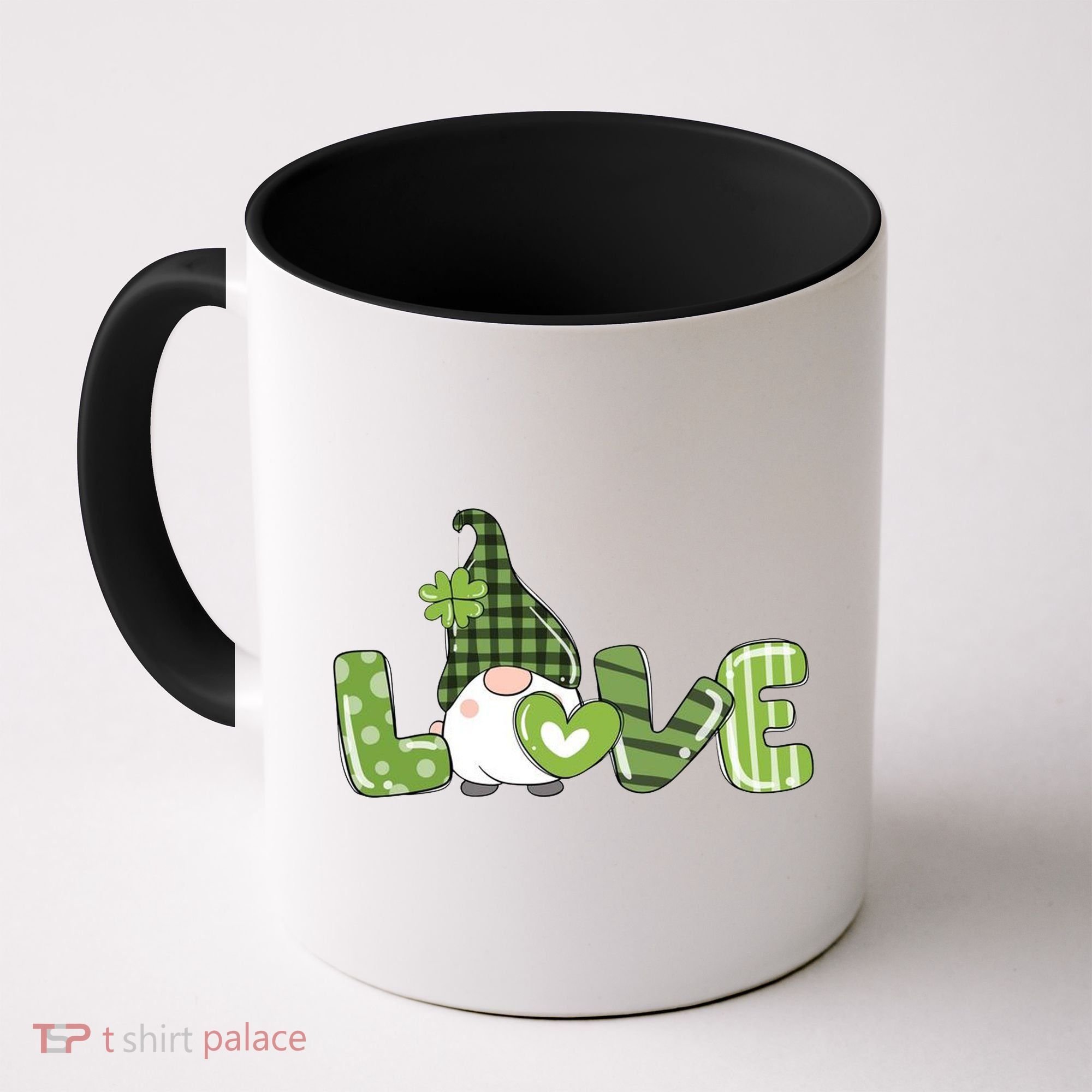 Love Irish Gnome Cute St Patricks Day Coffee Mug