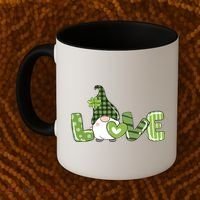 Love Irish Gnome Cute St Patricks Day Coffee Mug thumb 2
