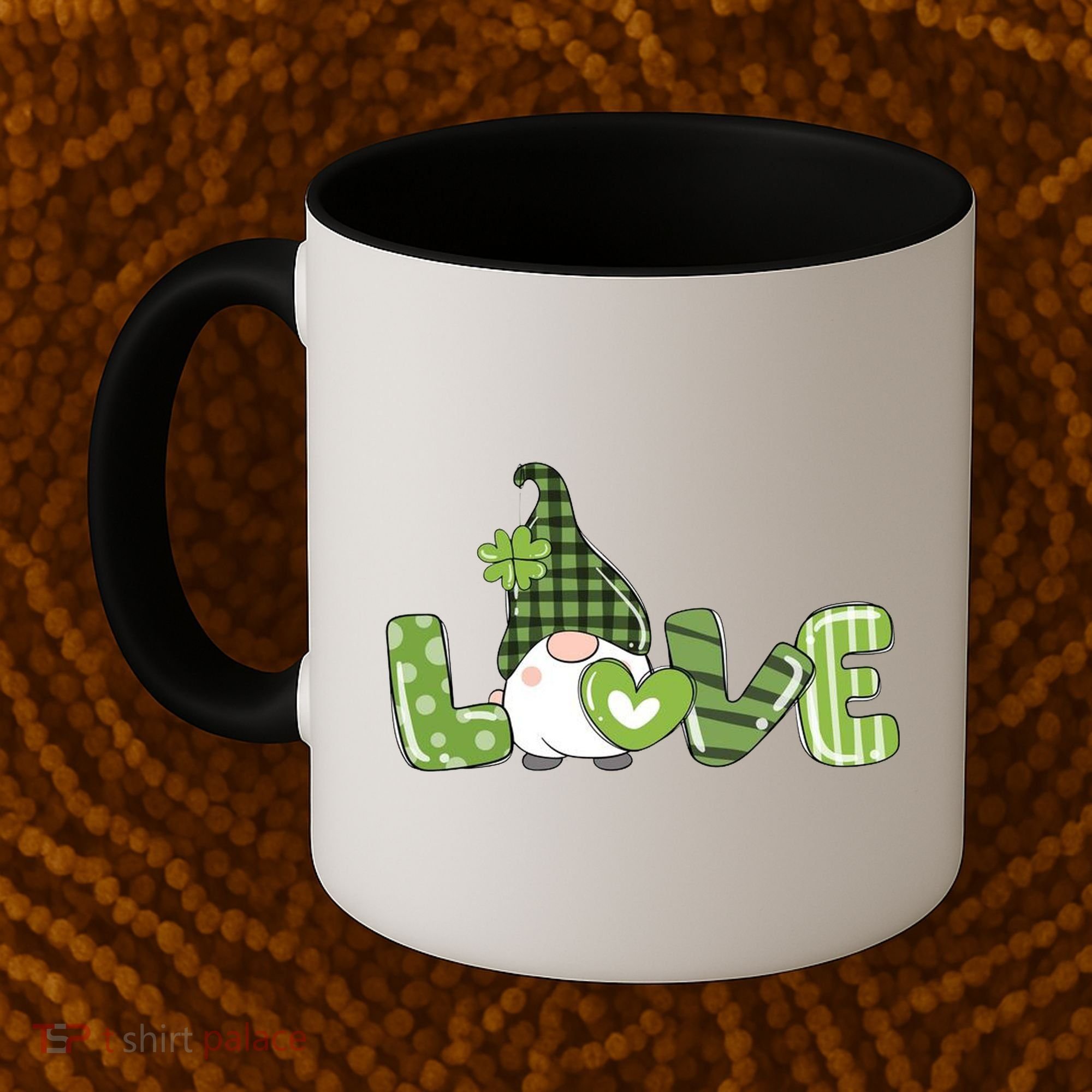 Love Irish Gnome Cute St Patricks Day Coffee Mug