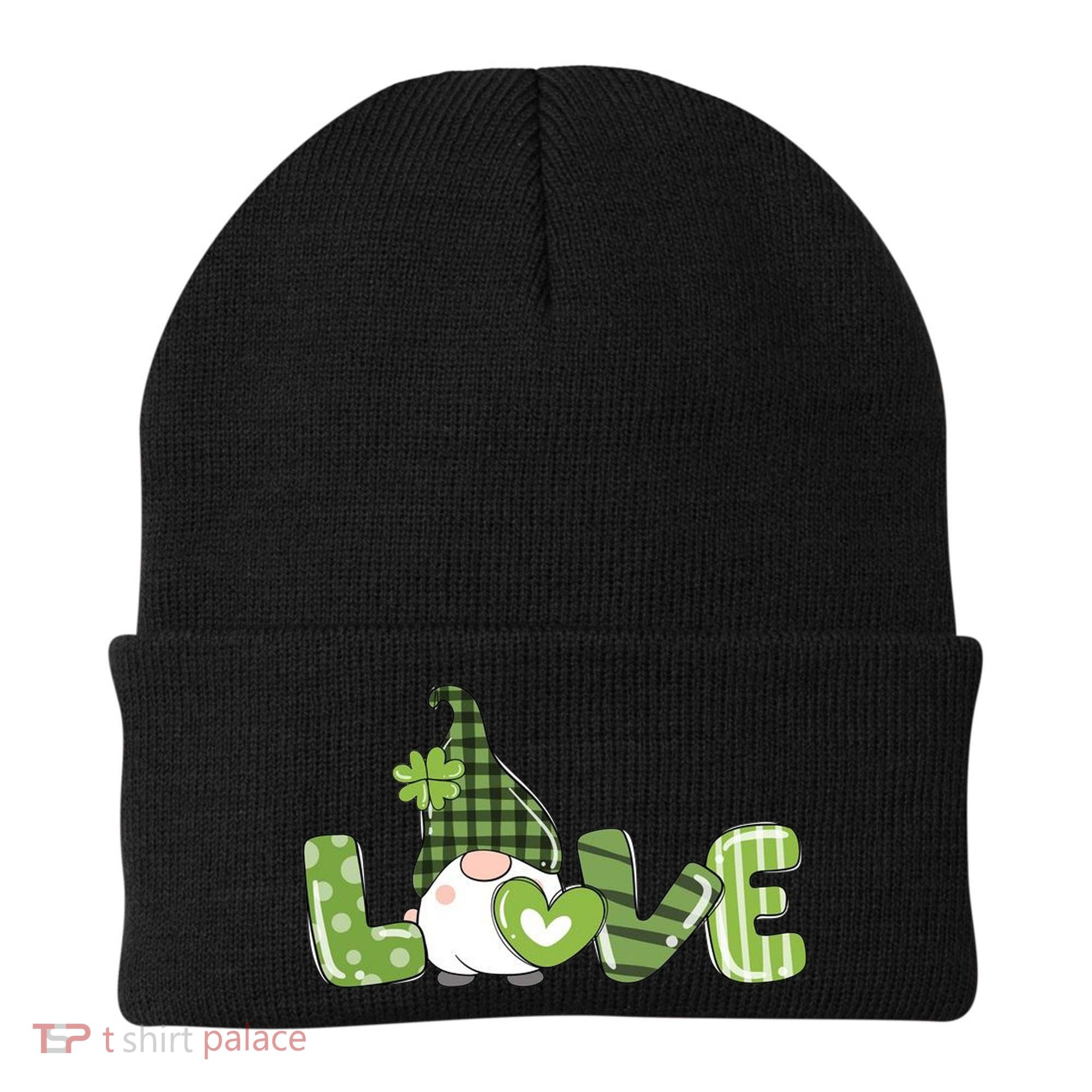 Love Irish Gnome Cute St Patricks Day Beanie