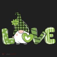 Love Irish Gnome Cute St Patricks Day Beanie thumb 2