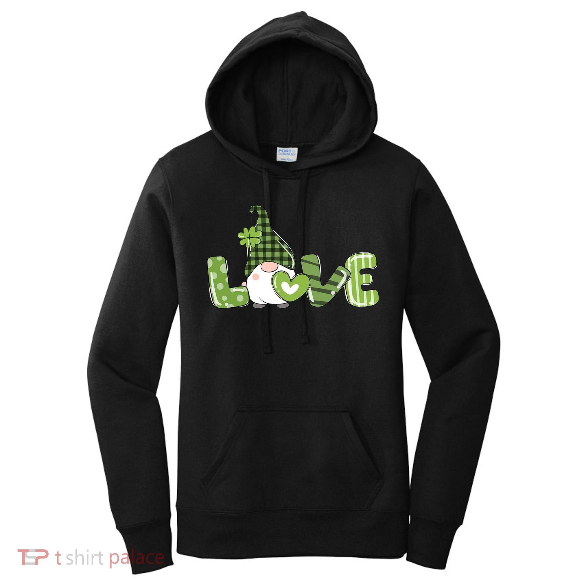 Love Irish Gnome Cute St Patricks Day Women's Hoodie