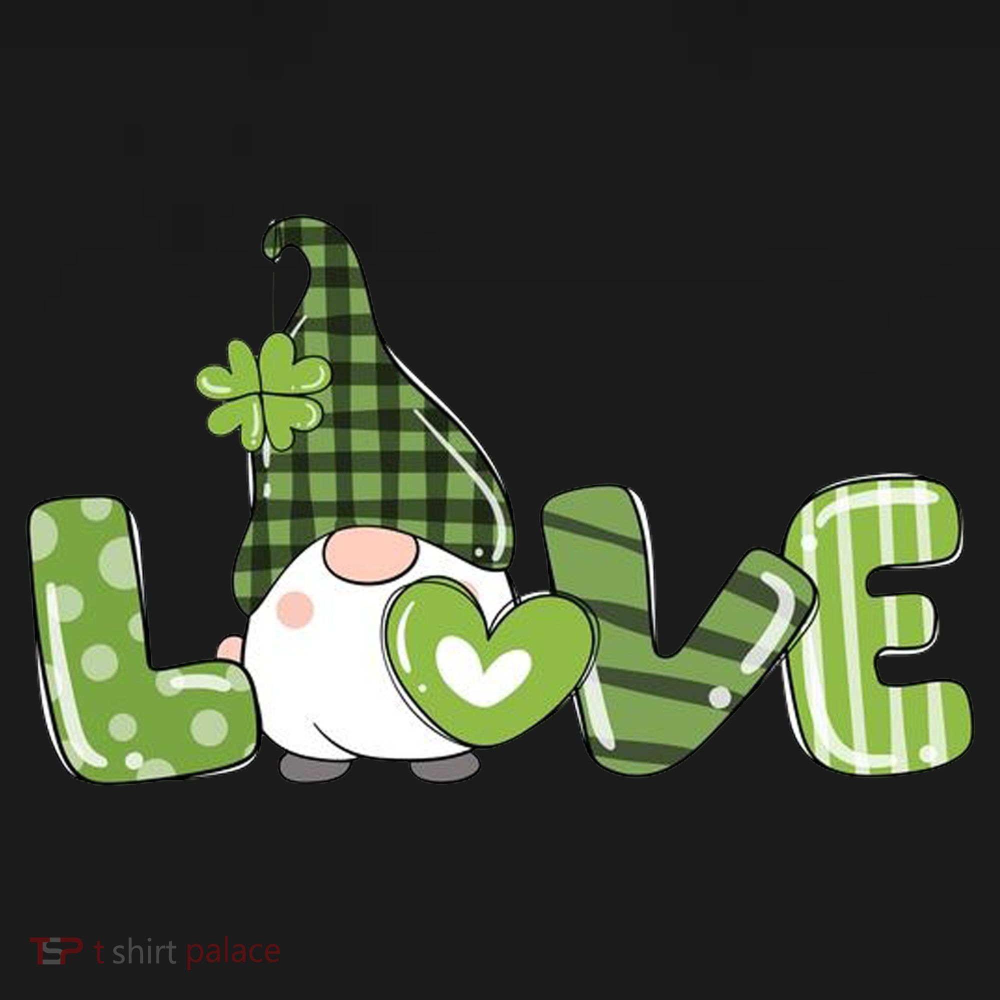 Love Irish Gnome Cute St Patricks Day Ornament