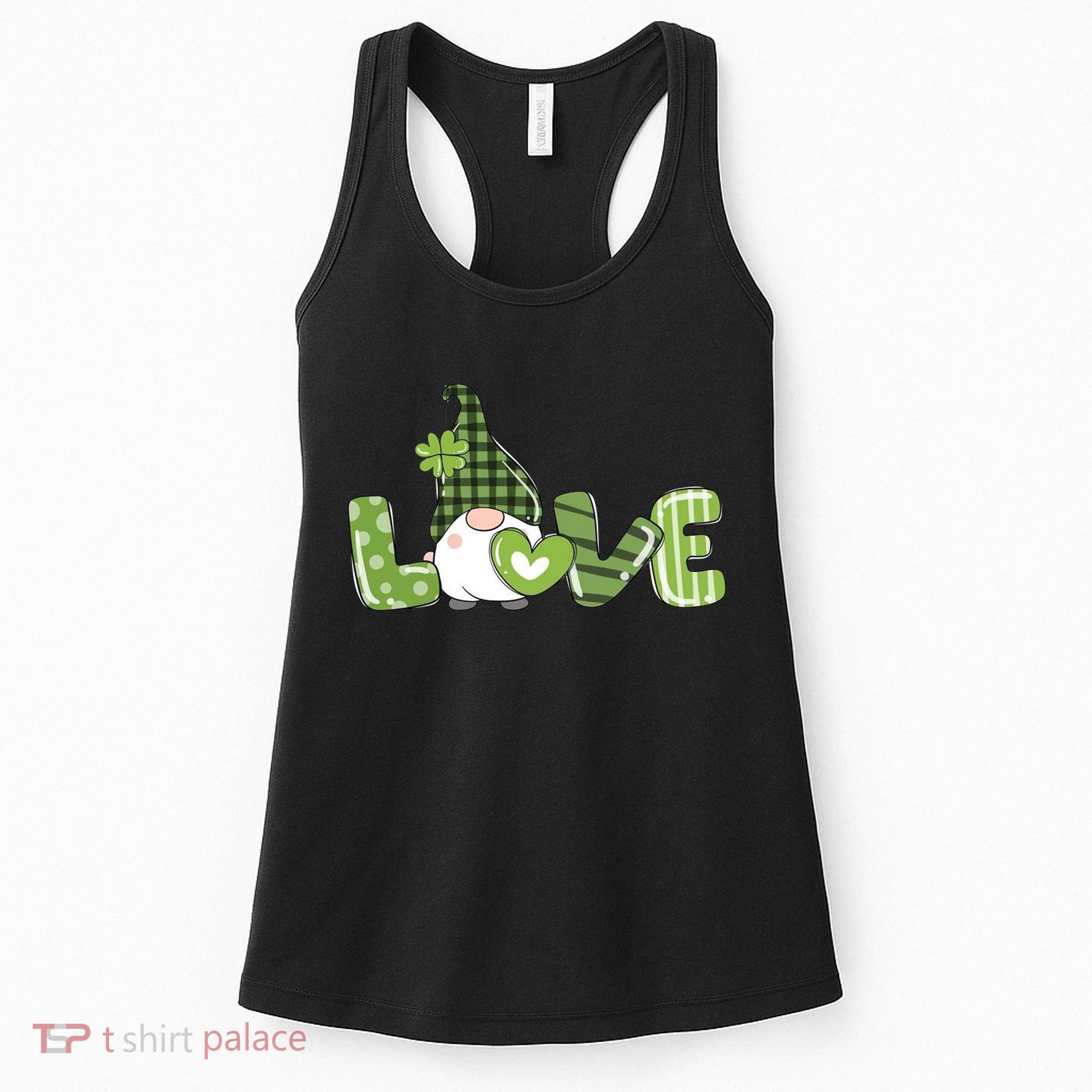 Love Irish Gnome Cute St Patricks Day Women's Tank Top